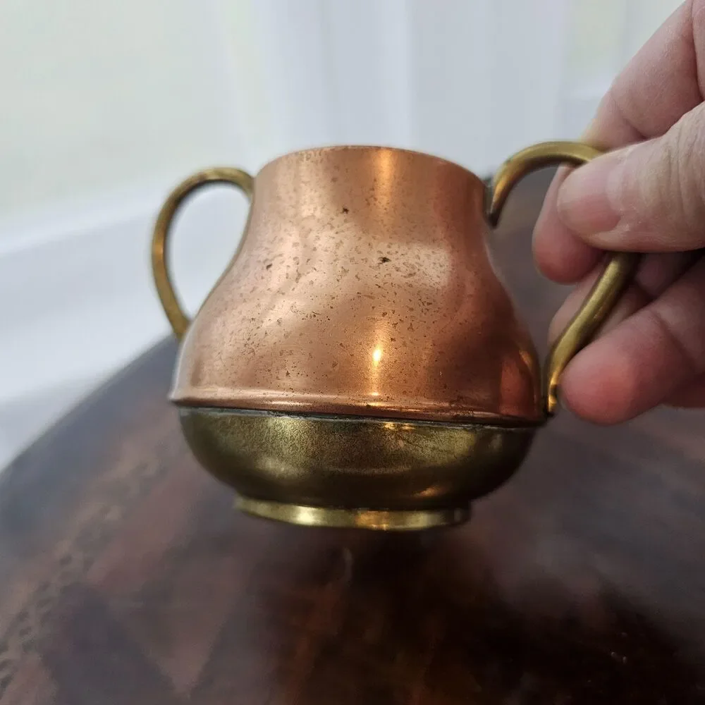 Vintage 1950s/60s Copper & Brass Vessel – Made in Japan